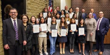 Benton Middle School’s Mock Trial Team Recognized by the City of La Mirada