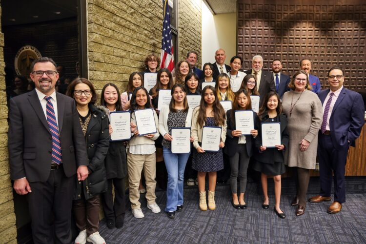 Benton Middle School’s Mock Trial Team Recognized by the City of La Mirada