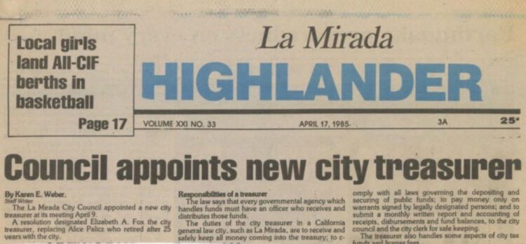 Who Remembers the La Mirada Highlander?